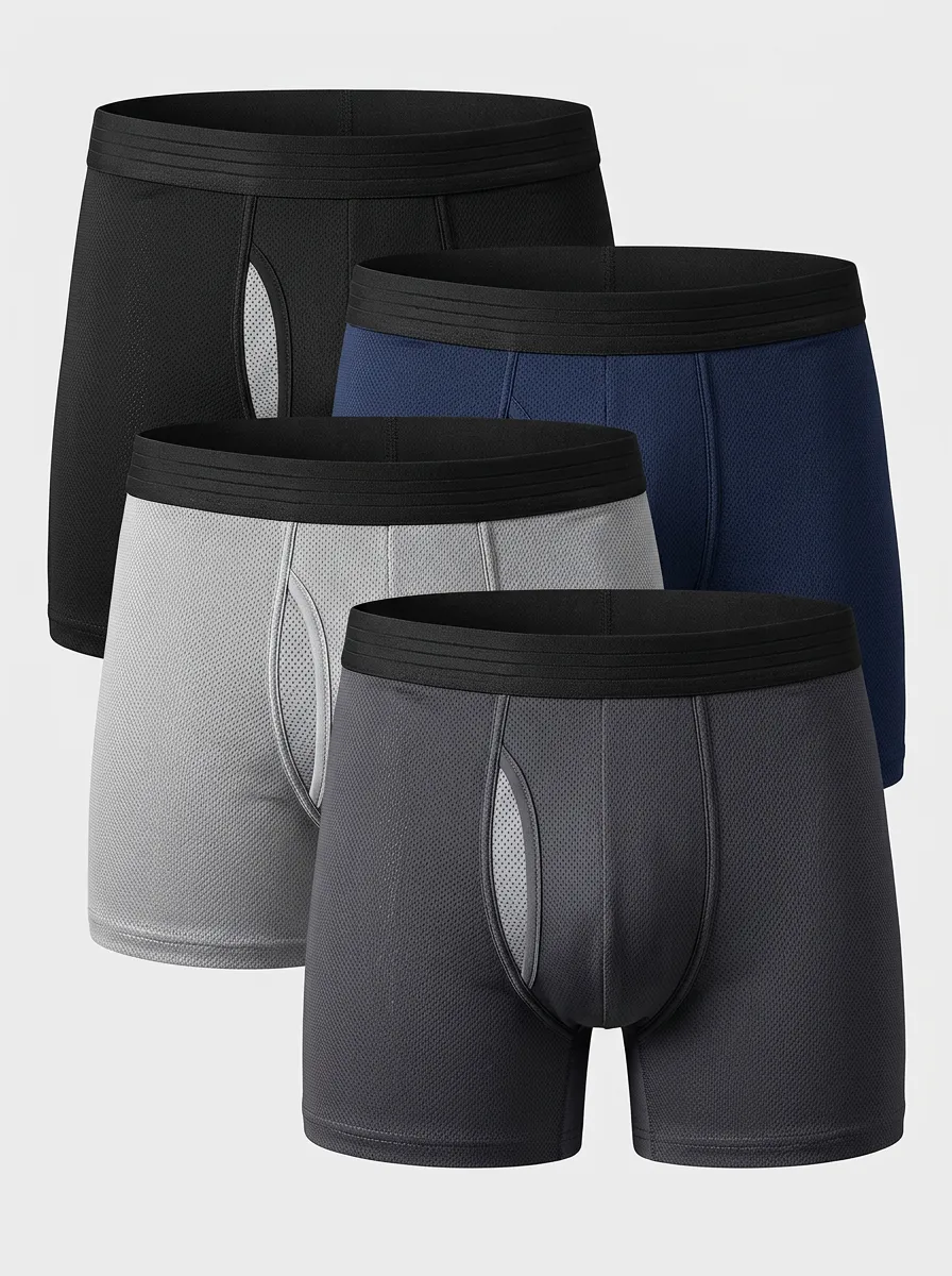 Timeless Outdoor Look Men's Four Pack Boxer Briefs