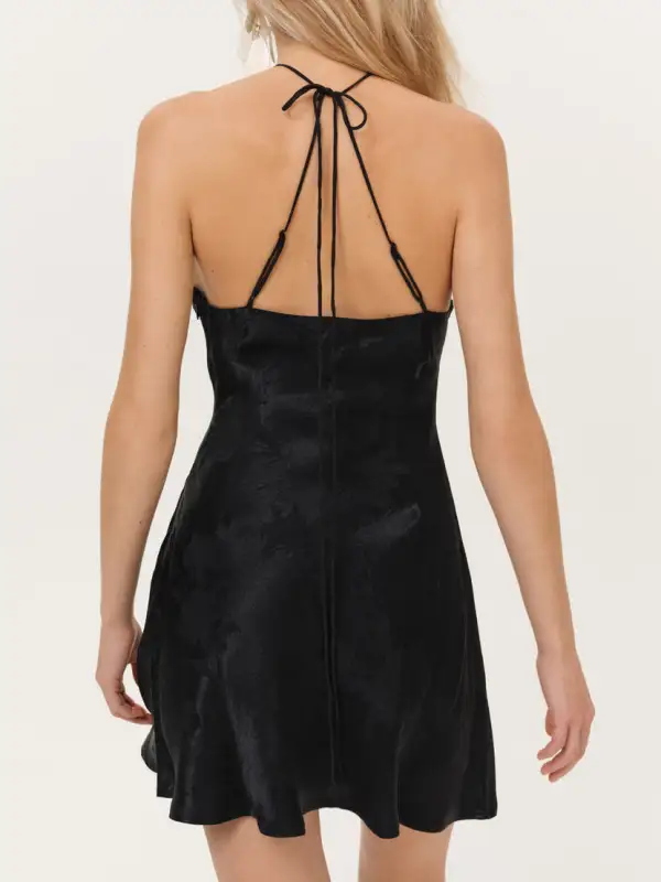 Halter Neck Mini Easy Fit Dress
