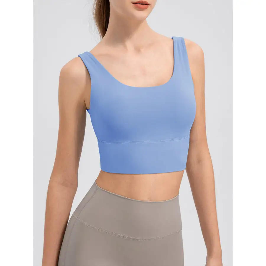 Scoop Neck Wide Strap Active Tank