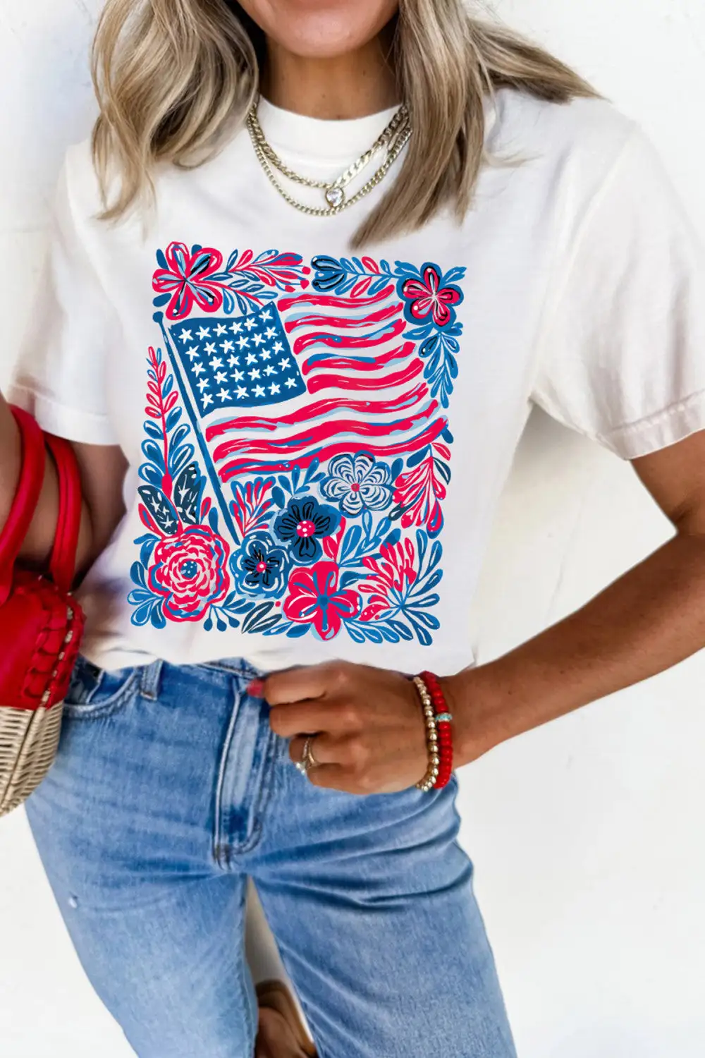 Floral Graphic T Shirt