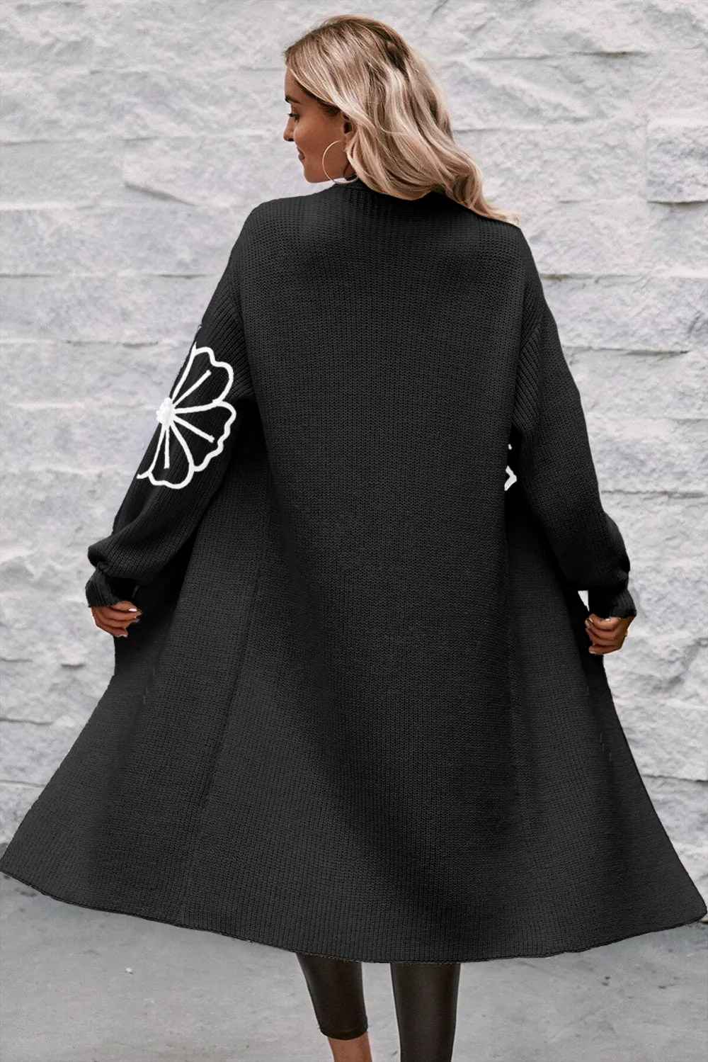 Everyday Layer Open Front Drop Shoulder Longline Cardigan