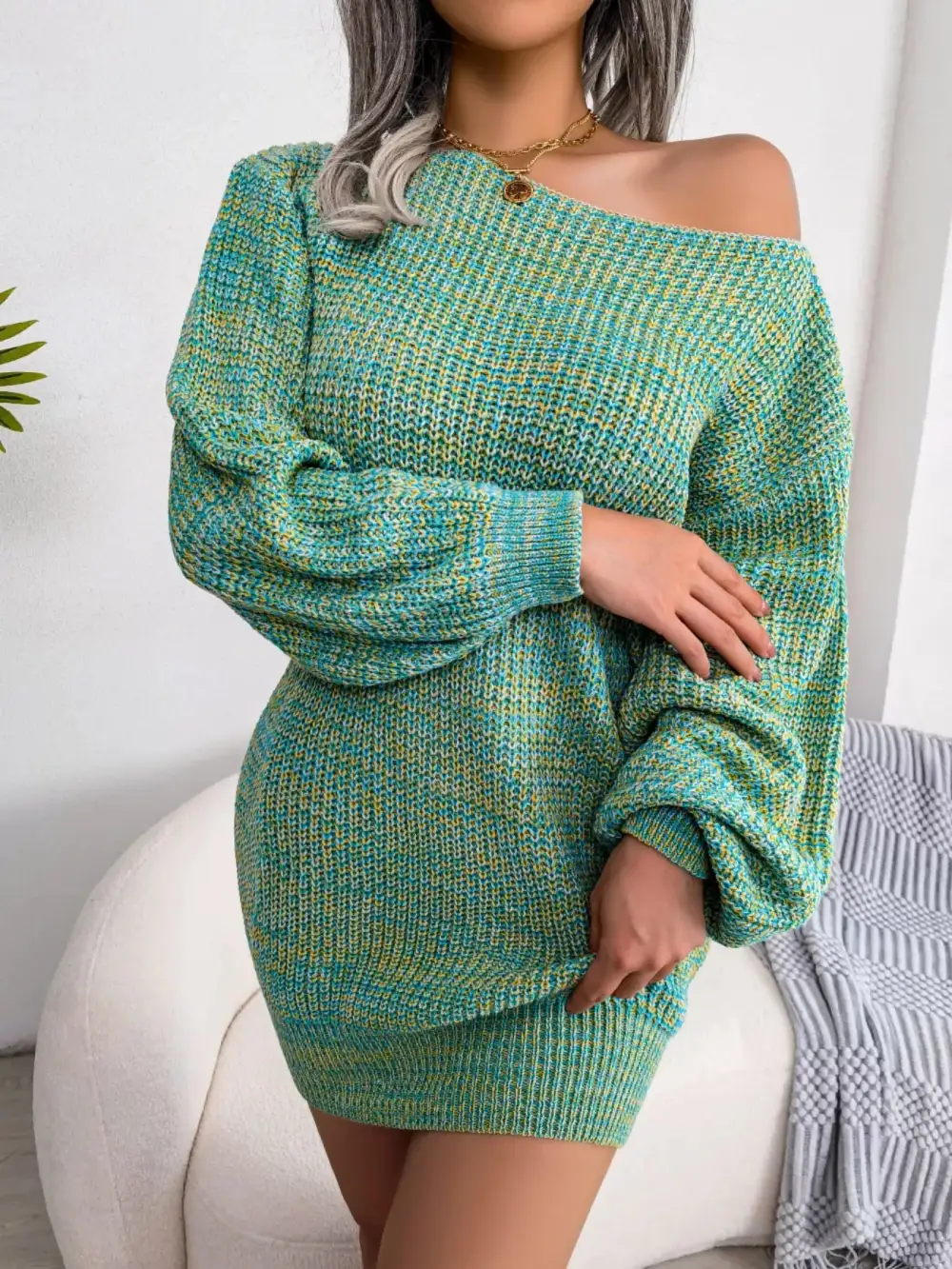 Multi Sweater Dress