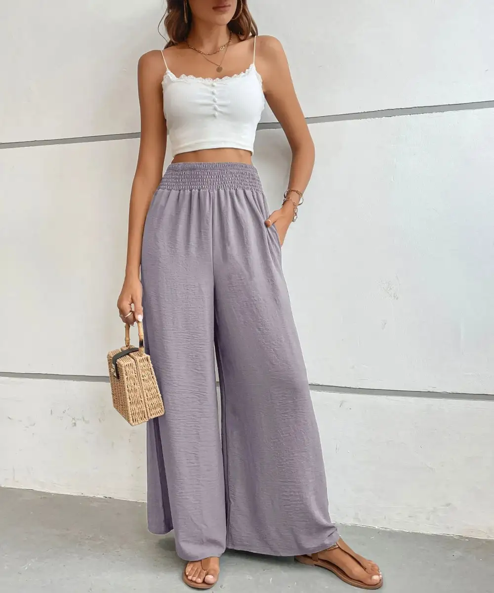 High Waisted Wide Leg Pants