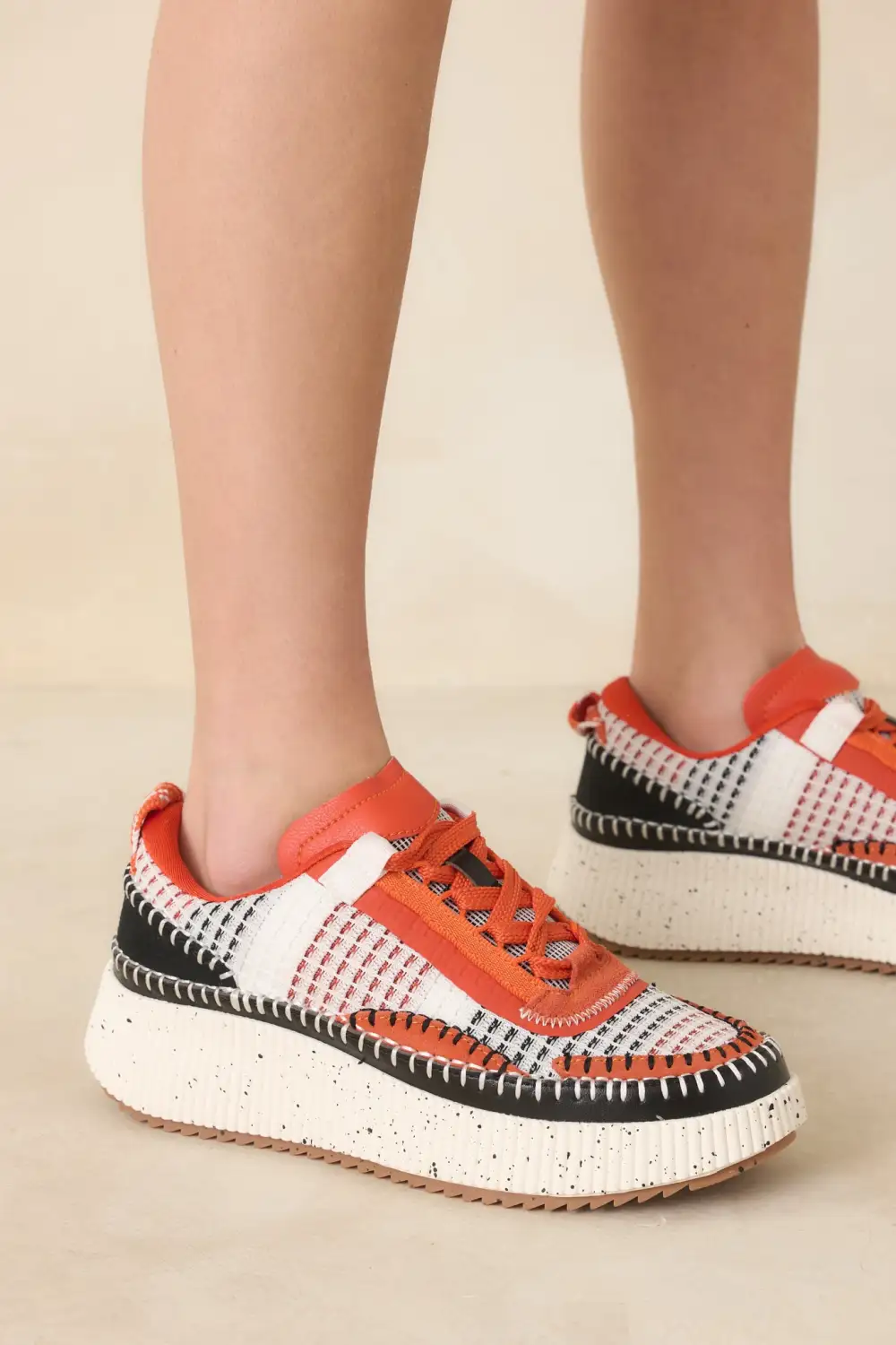 Platform Woven Sneakers