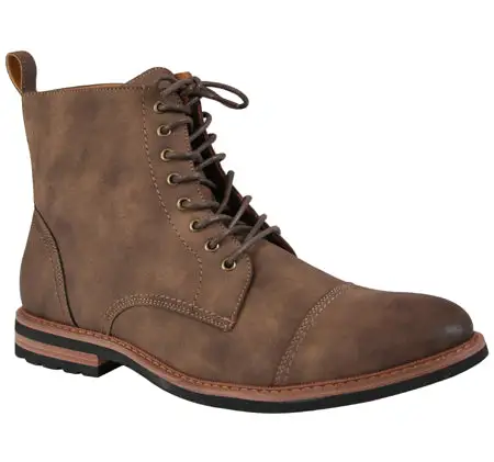 Men's Versatile Equestrian Side Zip Faux Leather Everyday Boots