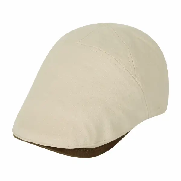 Faux Leather Newsboy Cap