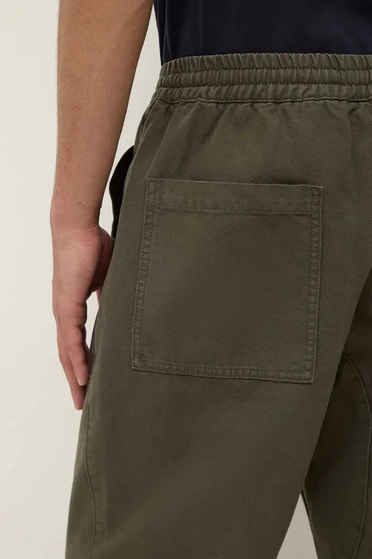 Moss Canvas Drawstring Pants