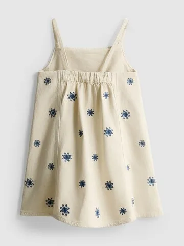 1.5-9yrs | Embroidered Denim Dress