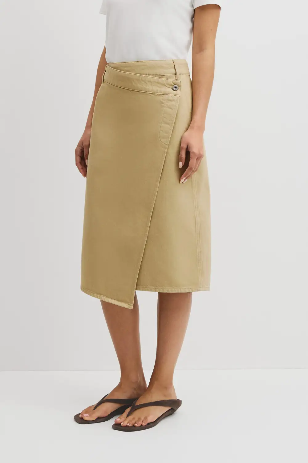 Women's Classic Wrap Denim Skirt
