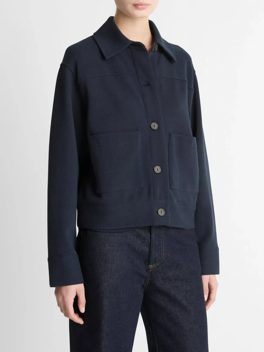 Button-Front Utility Jacket