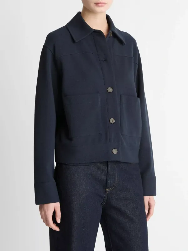 Button-Front Utility Jacket