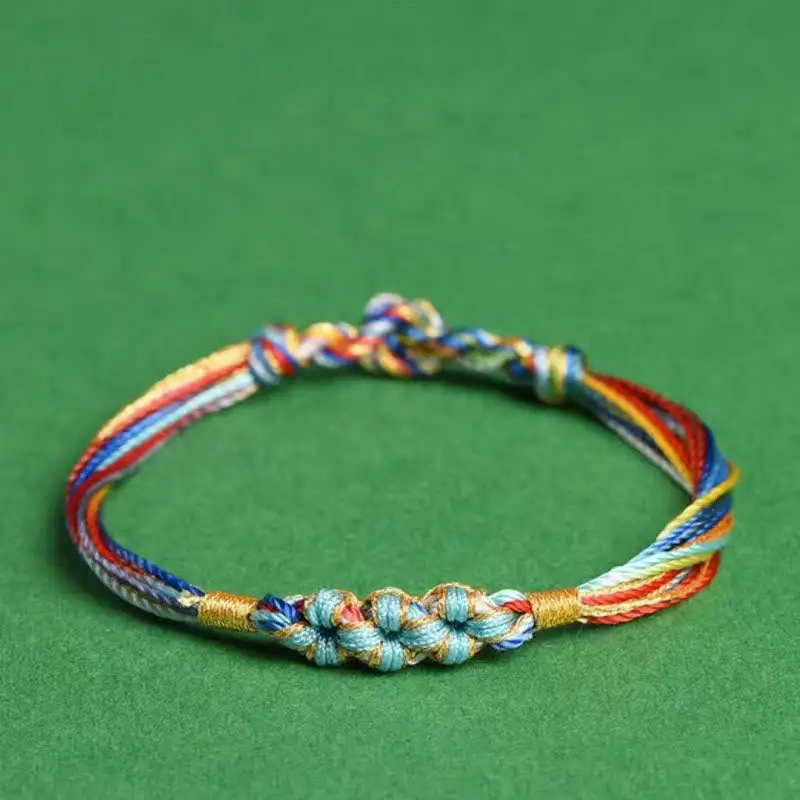 Rope Peach Blossom Knot Zongzi Braided Bracelet