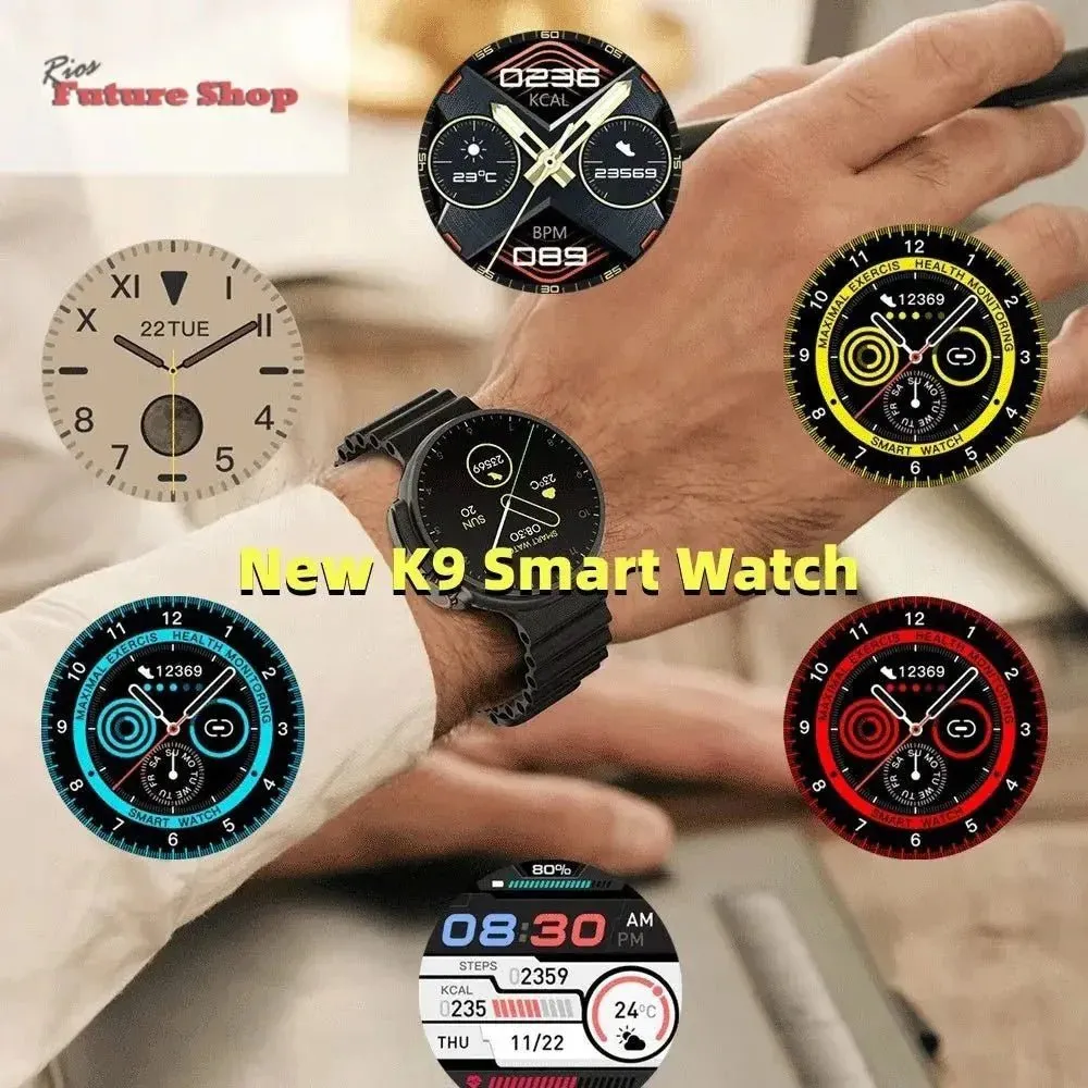 New K9 Smart Watch 1.39 Round Screen, NFC