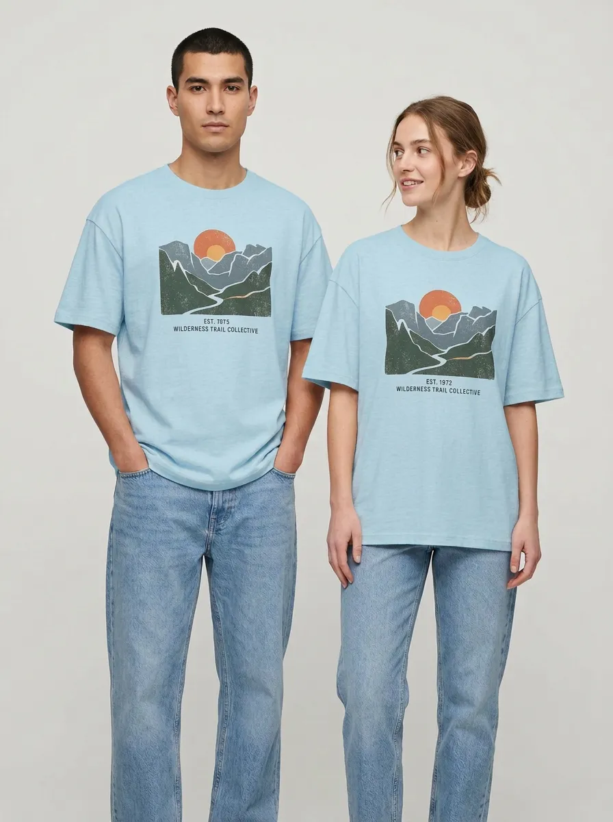Unisex Wilderness Trail Mountain Sunset T-Shirt