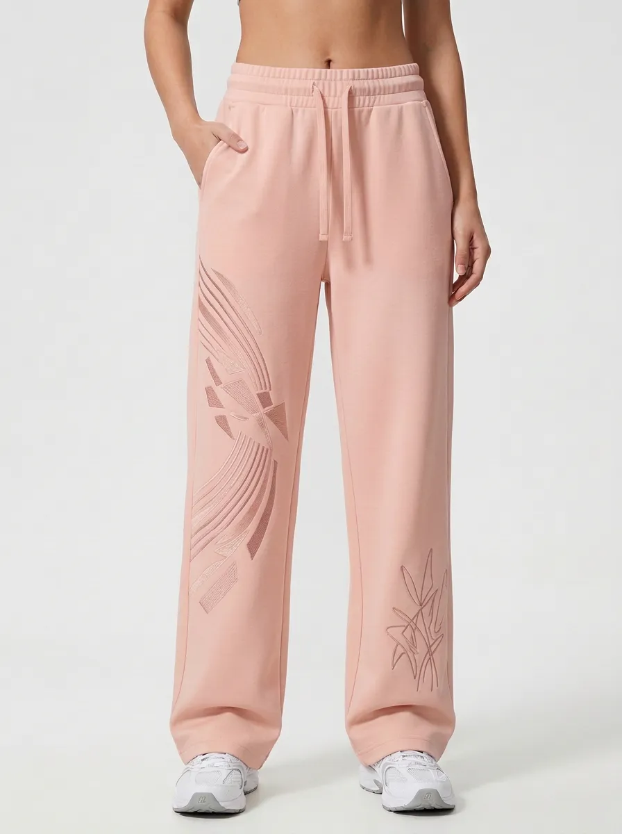 Women's Off-White Embroidered Graphic Sweatpants