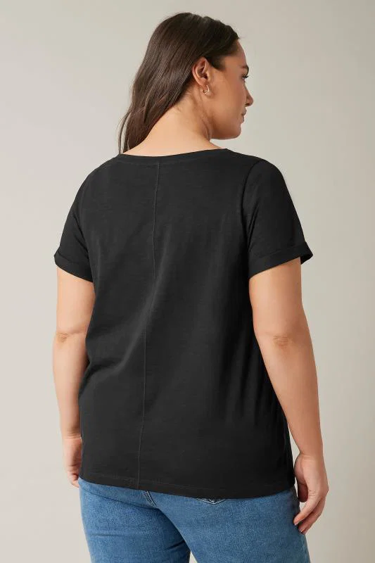 Black Premium Cotton T-Shirt detail 2