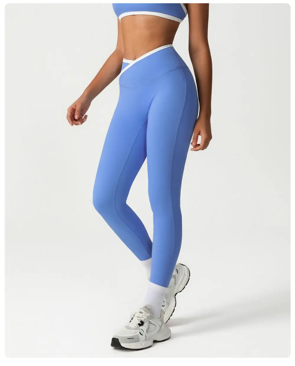 Contoured Cross Waist Leggings