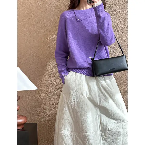 Minimal Long Sleeve Turtleneck Sweater