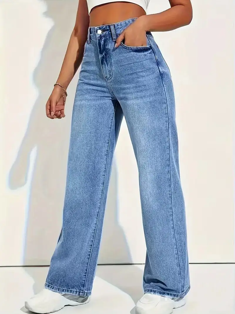 Modern High Waist Everyday Casual Jeans