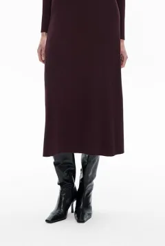 Knitted High-Neck Fitted Dress
