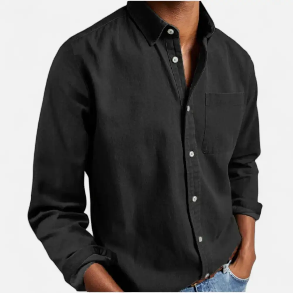 Cotton Denim Casual Shirt