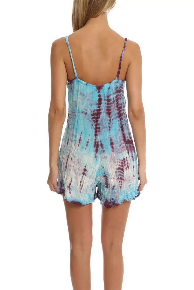 Cotton Crochet Tie-Dye Romper