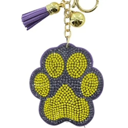Paw Print Charm Keychain