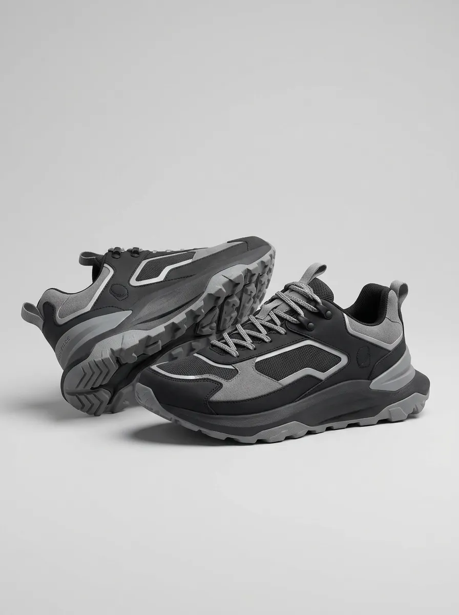 Chunky Hiking-Inspired Casual Sneakers