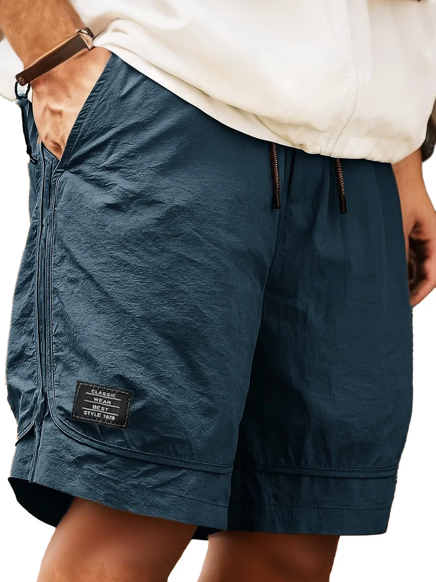 Pocket Drawstring Pull On Shorts