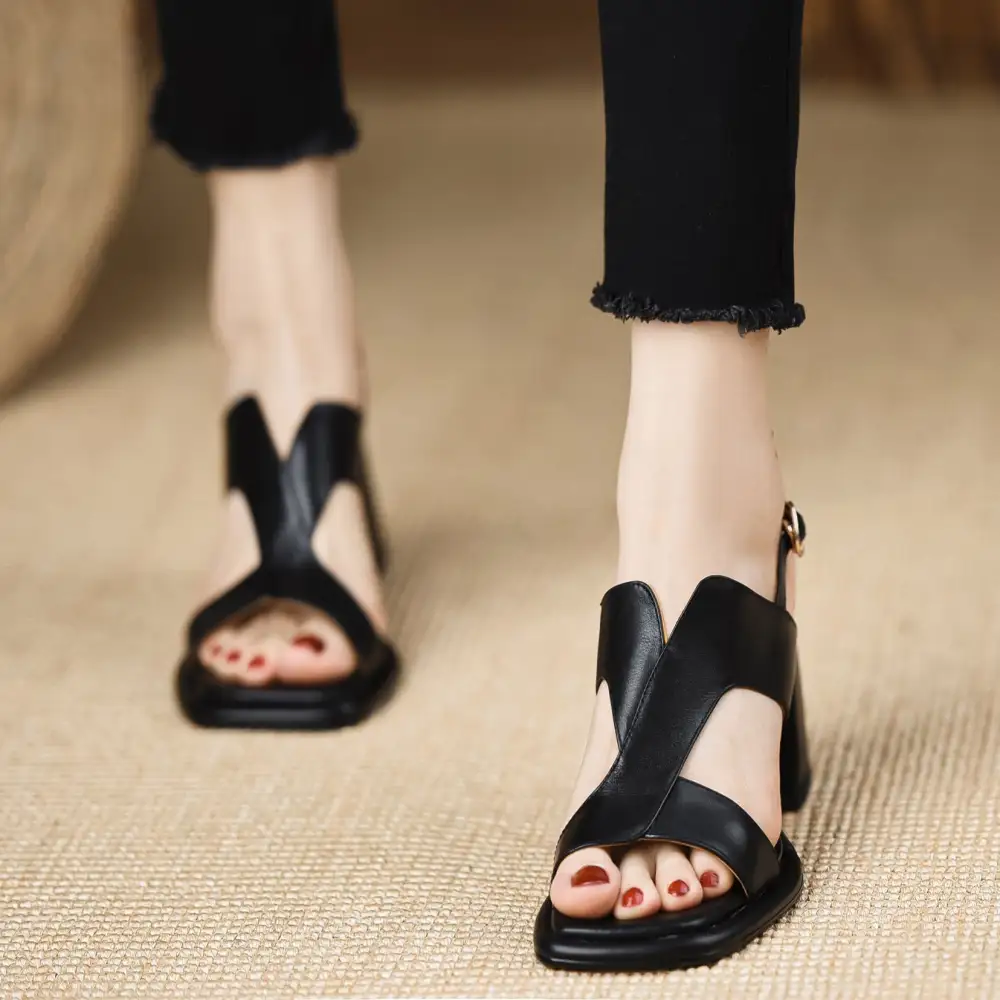Buckle Strap Open Toe Sandals