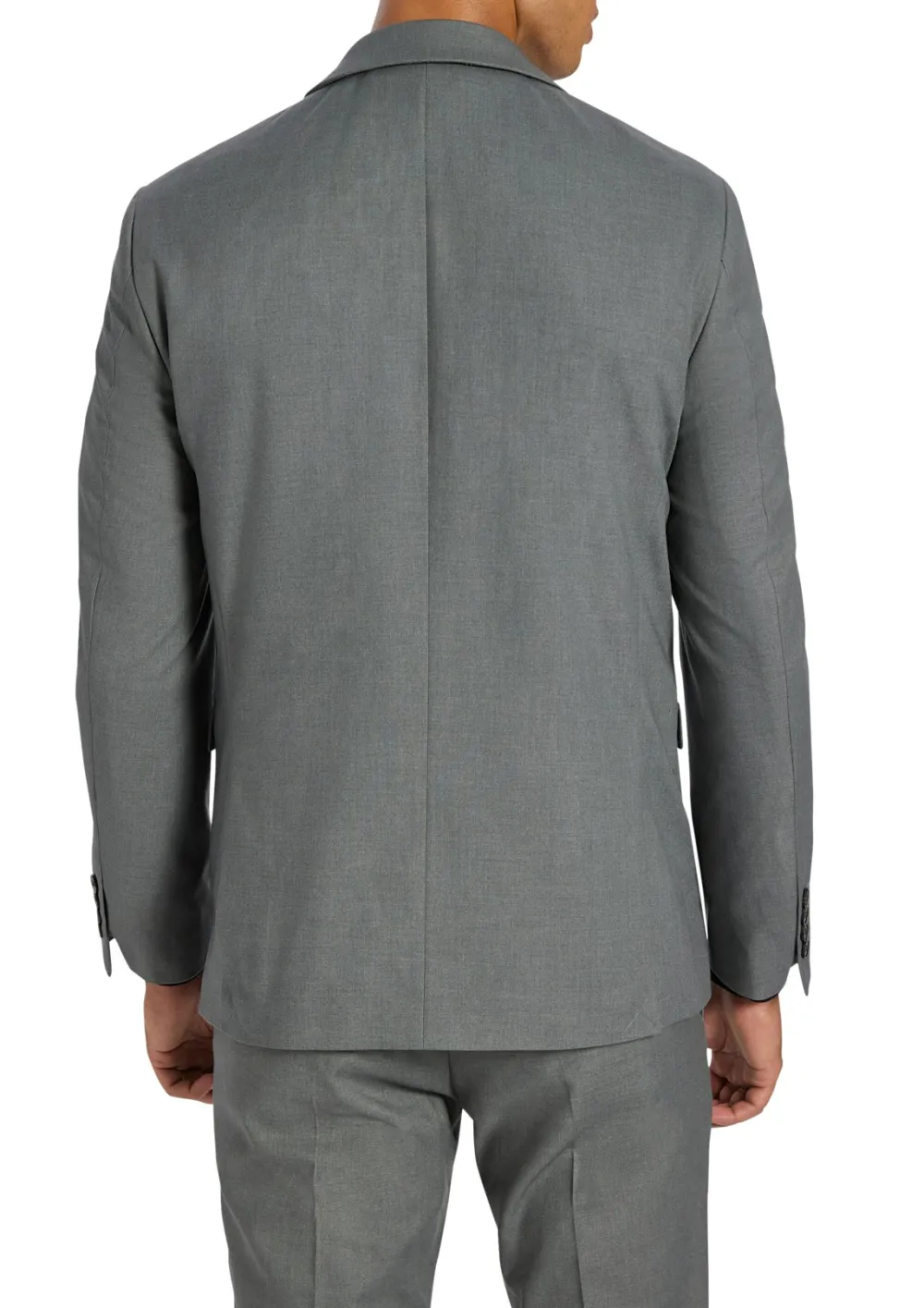 Men's Basic Temperament Navy Blue Suit