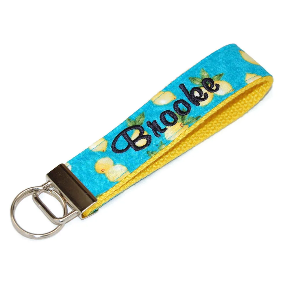 Lemons Vintage Inspired Keychain