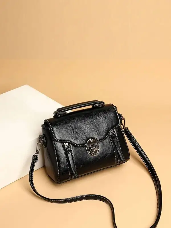 Slim Compact Square Crossbody Bag