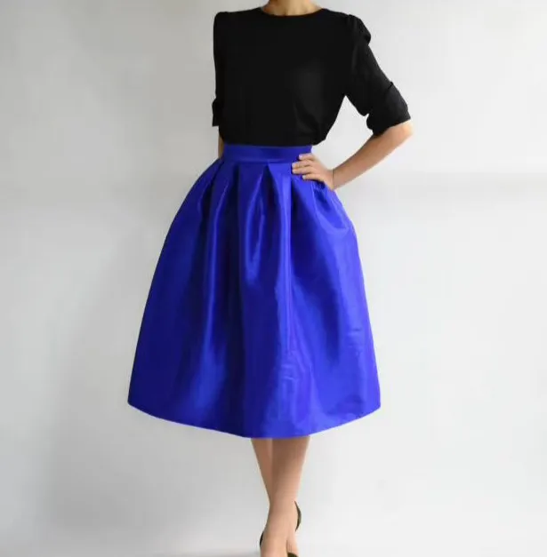 Classic Seaside Everyday Casual Polyester Skirt