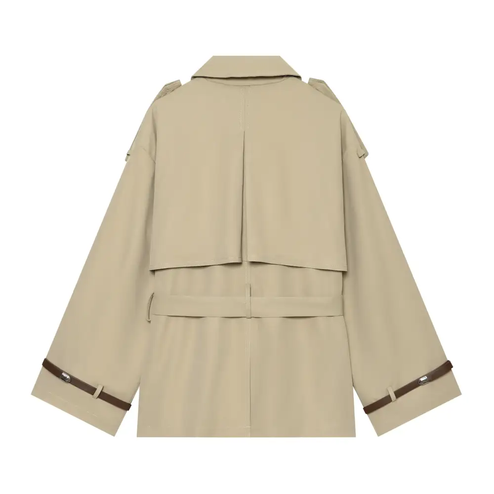 Tailored Cropped Trench Coat