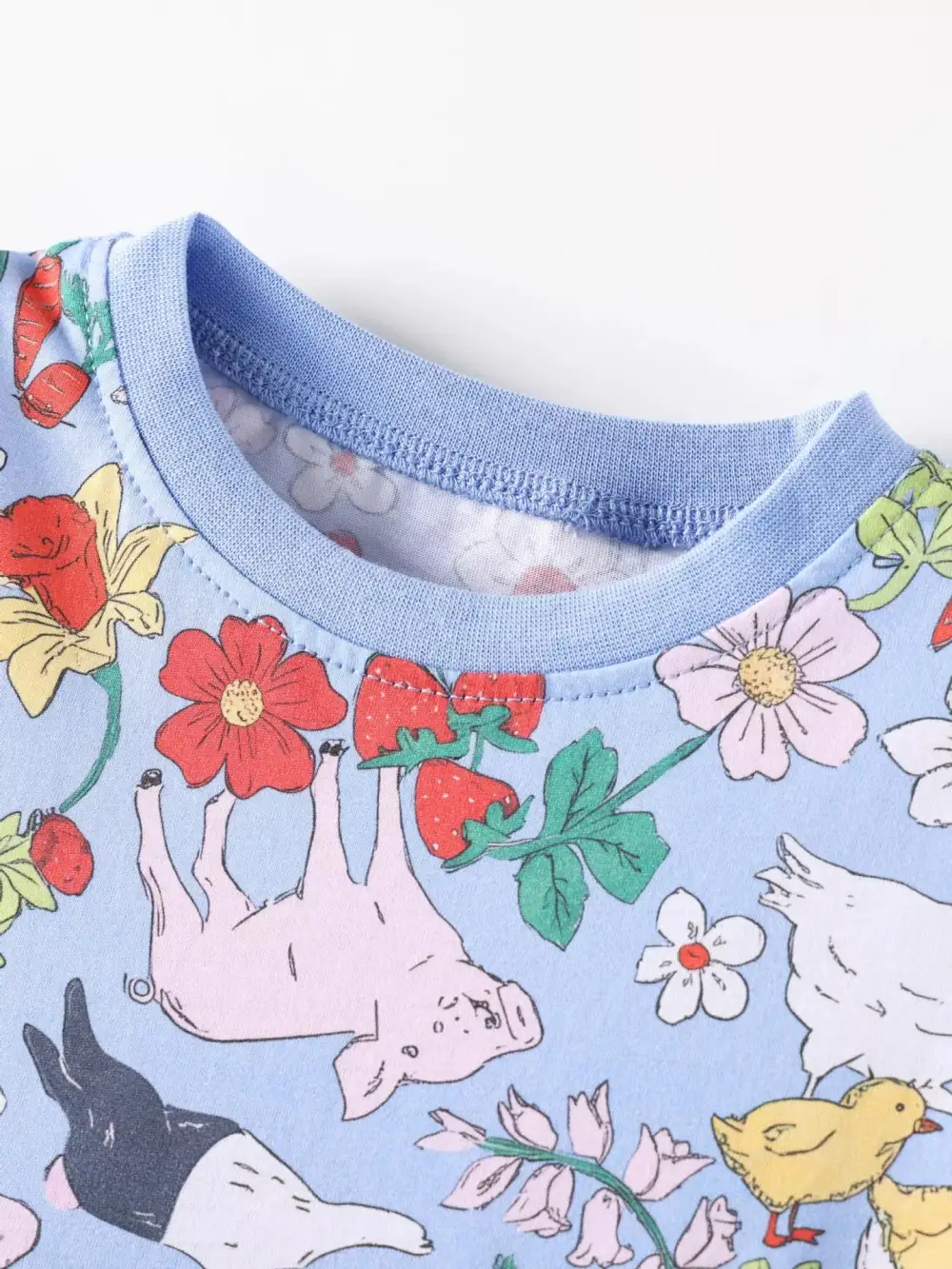 Girls Farm Animal Print Dress