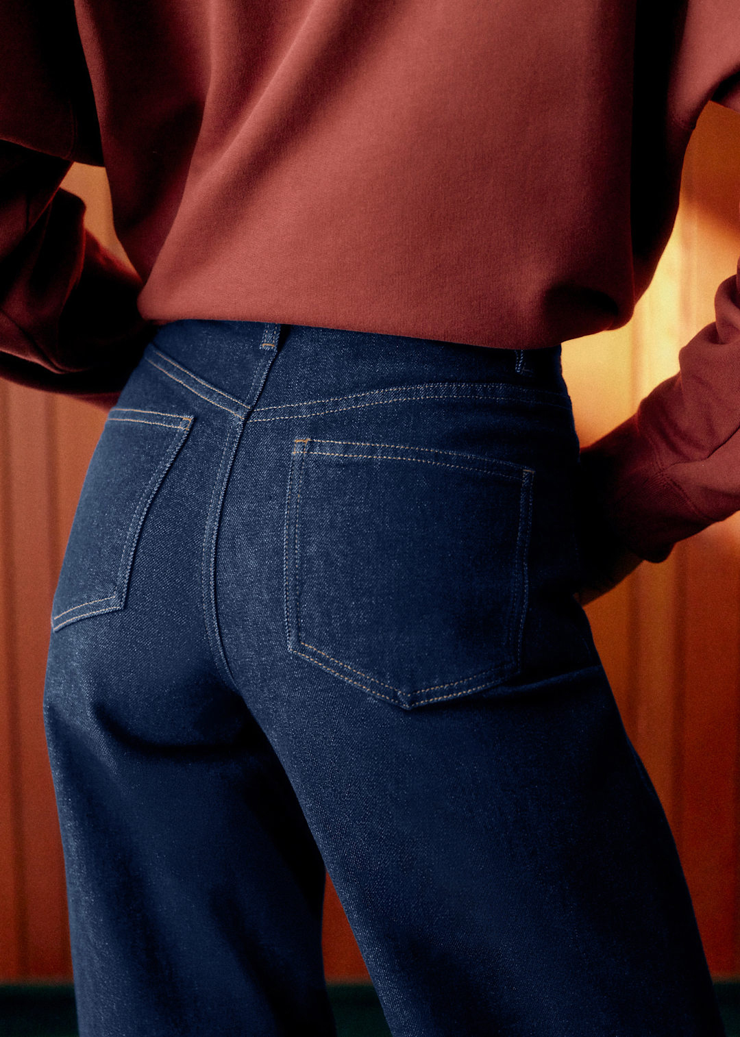 High Waist Straight Jeans