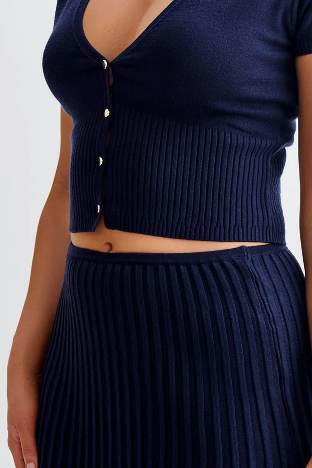 Button Up Knit Top