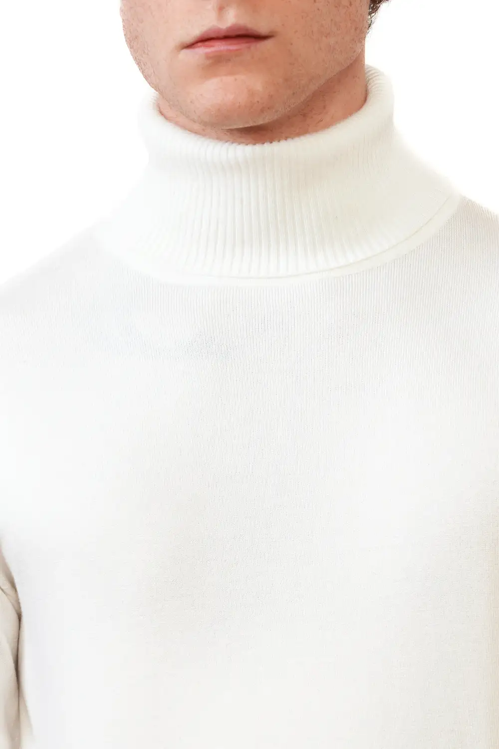 Everyday Slim Fit Viscose Turtleneck Sweater