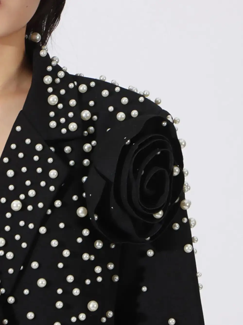 Tailored Refined Double-Breasted Blazer