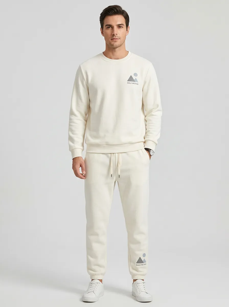 Men's Mountain Graphic Print Jogger Set