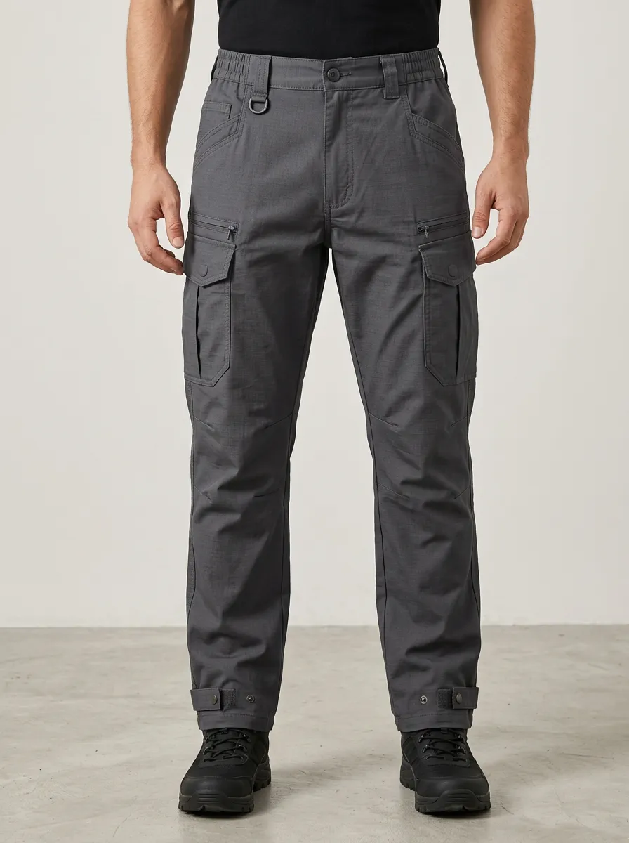 Men's Outdoor Pocketed Multi-Pocket Cargo Pants
