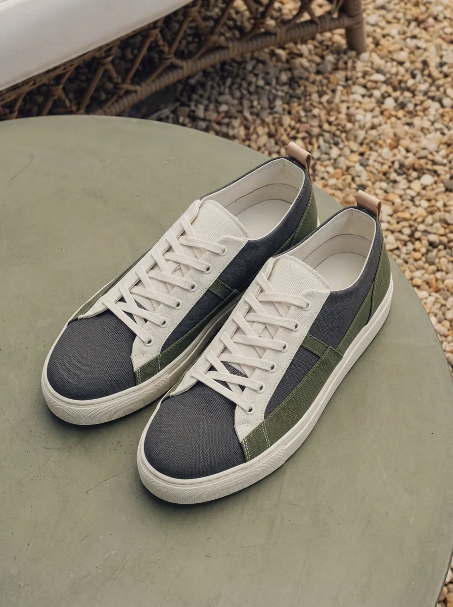 Colorblock Canvas Sneakers