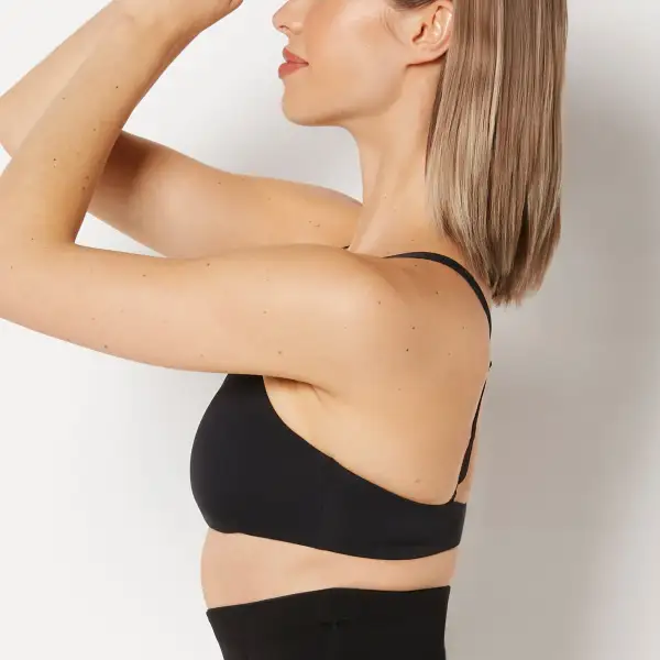 No Show Bralette With Faux Wire