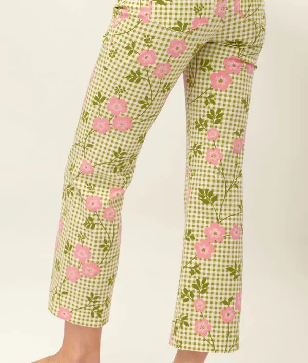 Kick Flare in  Gingham