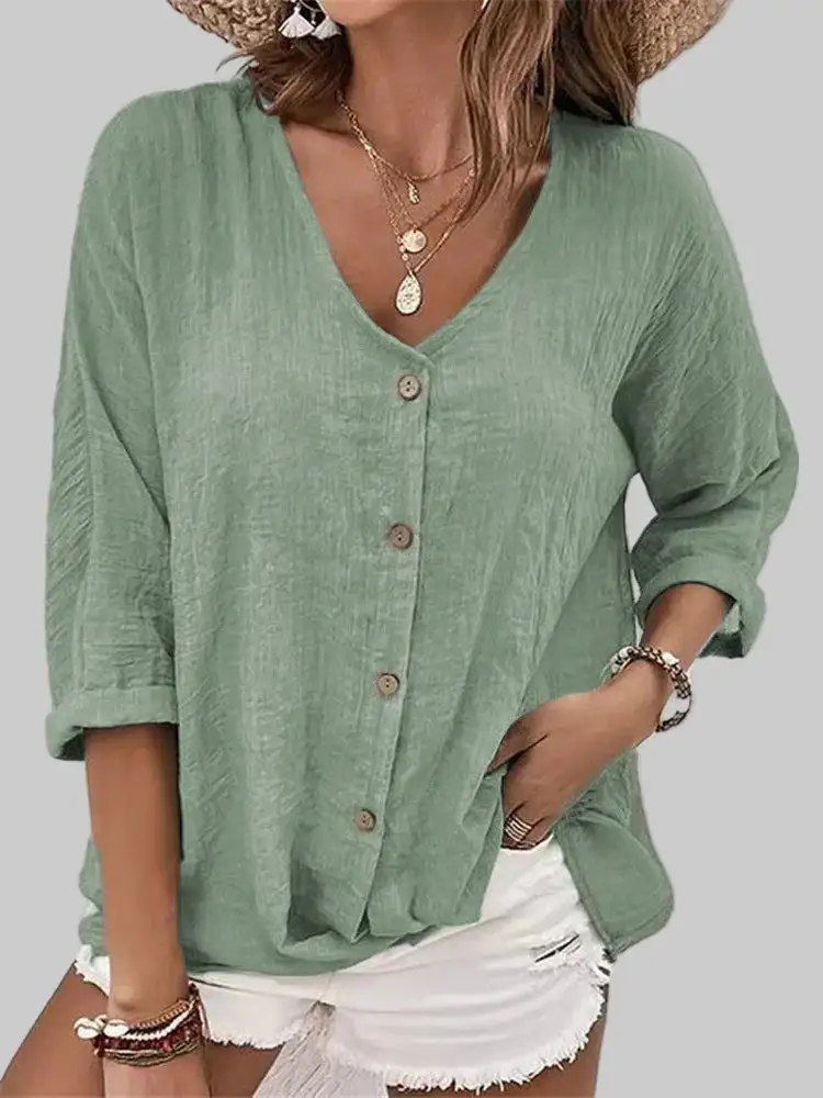 Linen Blend Soft Tailored Shirt