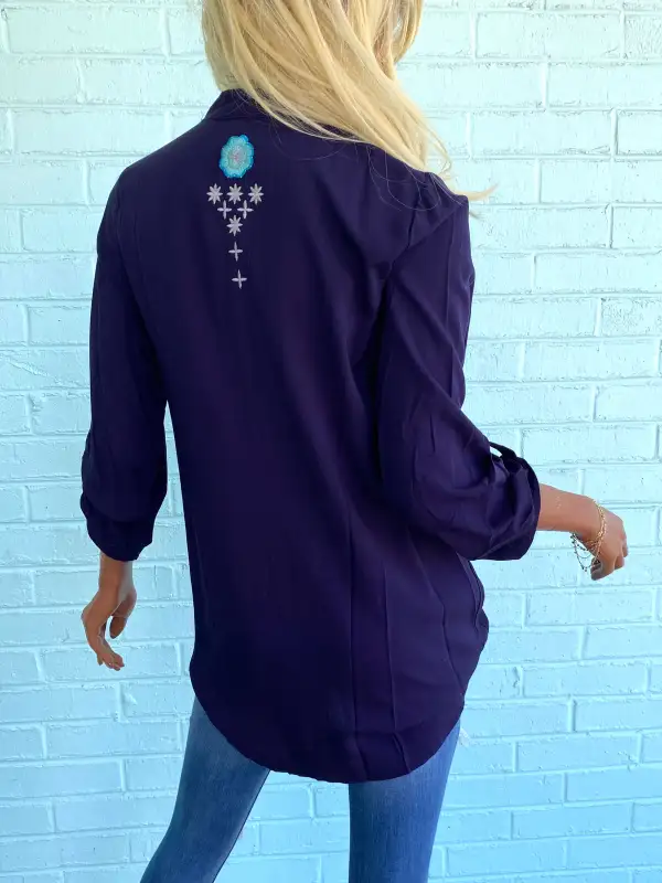 Beaded Detail Tunic Top