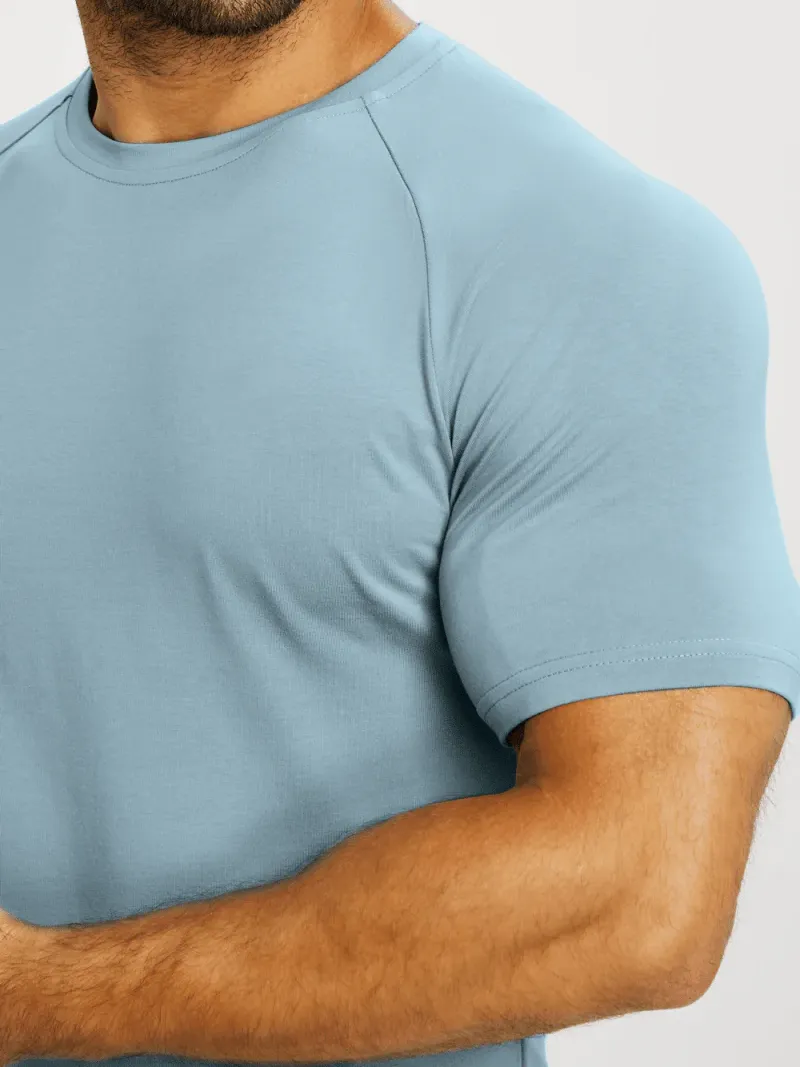 Men's Soft  Leisure Blue & White 5-Pack