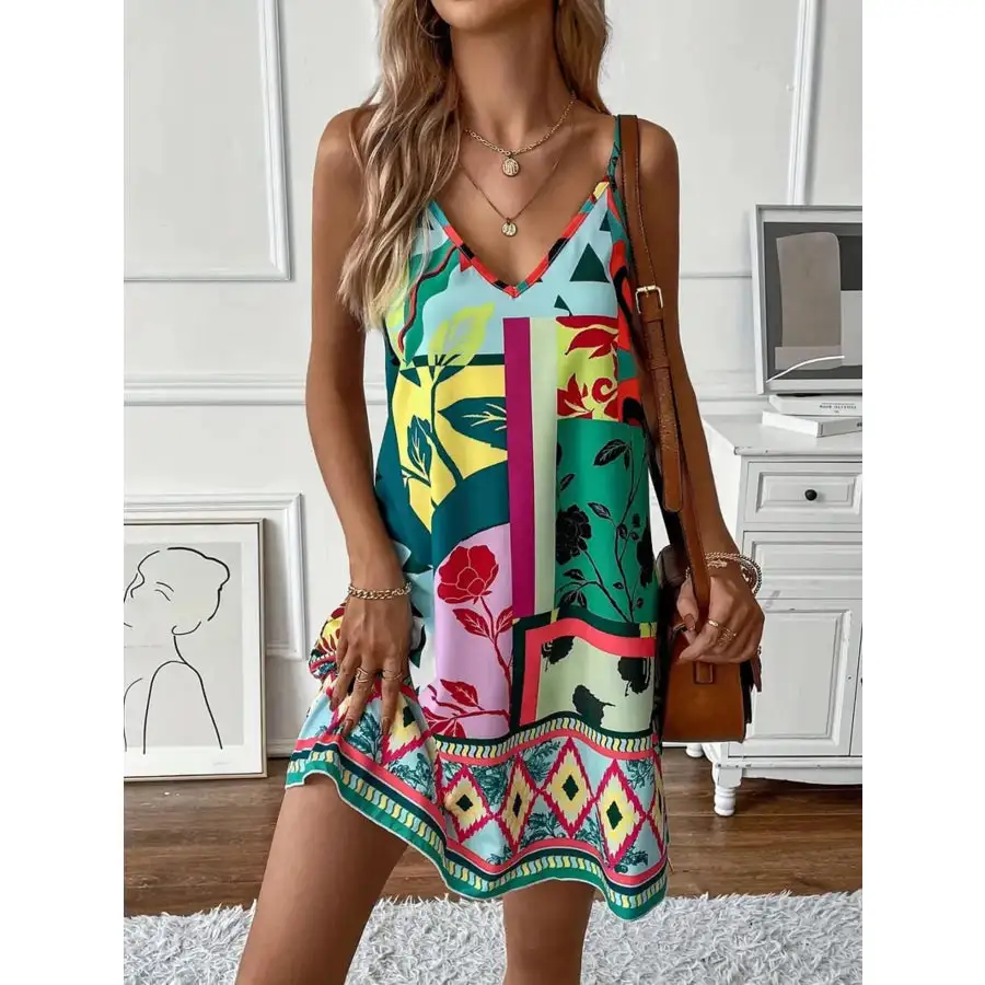 Abstract Cami Mini Dress