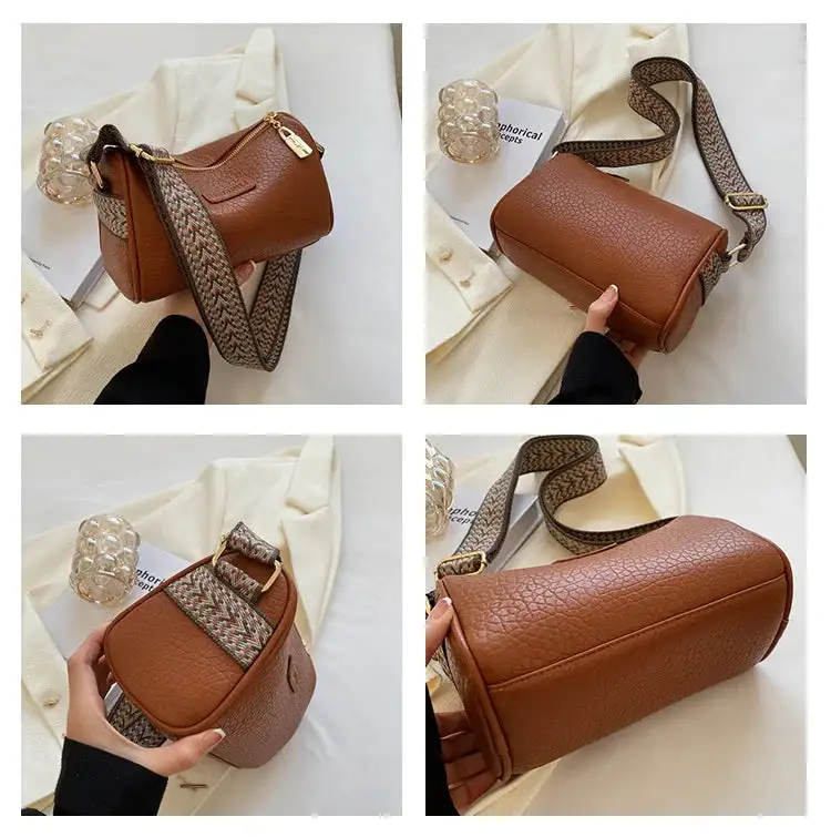 Timeless Heritage: Minimalist Tailored Retro Leather Handbag